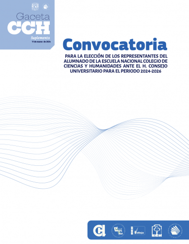 Convocatoria para la elección de los representantes del alumnado de la Escuela Nacional Colegio de Ciencias y Humanidades ante el H. Consejo Universitario para el periodo 2024-2028