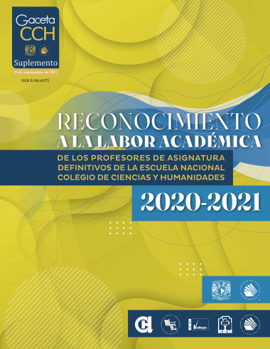 Reconocimiento a la labor académica de los profesores de asignatura definitivos de la Escuela Nacional Colegio de Ciencias y Humanidades 2020-2021