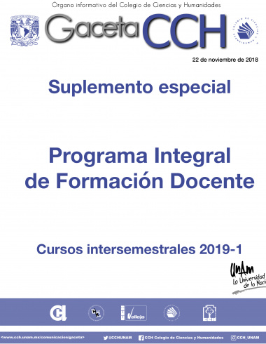 Programa Integral de Formación Docente. Cursos intersemestrales 2019-1